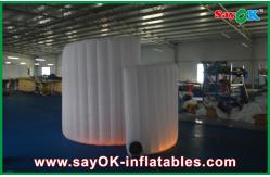 China Photo Booth Backdrop Commerical Led Inflatable Photo Booth , Foldable Spiral Inflatable Photobooth supplier