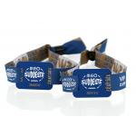 Disposable Smart RFID Chip Wristband Fabric NFC Wristbands For Events And Festival for sale