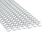 Silver Spiral Metal Coil Binding For A4 Book 1/4 Inch To 2 Inch for sale