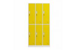 China Gym School Use Steel Storage 6 Doors Wardrobe Locker With Lock supplier