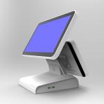 Angle Adjustable Touchscreen POS Terminal Two Screens Windows / Andriod Version DC 12V