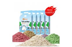 China 1.8mm 100% Eco Friendly Natural Tofu Cat Litter Flushable supplier