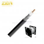 Composite RG6/U CCTV Coaxial Cable With 95% CCA High Shield Coverage with Power for sale