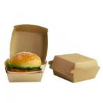 Eco-friendly customized hamburger box fast food grade corrugated cardboard packaging and takeaway box for sale