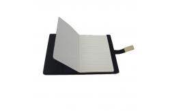China Custom LED Logo PU Leather Notebook For Business Office Usage supplier
