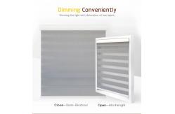 China Horizontal Sunscreen Zebra Fabric 100% Polyester Double Layer Blinds Fabric supplier
