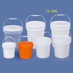 Customized Logo 10L Plastic Bucket for Paint Thinner and Lubricant Tamper Evident Container for sale