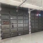 Full Vision Customized Modern Fully Transparent Insulated Segmented Elevated Aluminum Frame Transparent Garage Door for sale