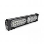Amber Magnetic Strobe Light Bar COB LED Traffic Advisor White
