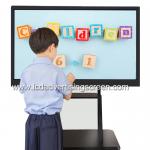 86 Inch Digital Interact Whiteboard With Infrared Touch Black color for sale