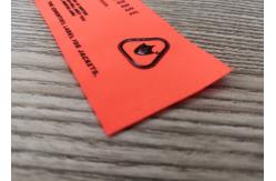 China 8*3.5CM Silicone Garment Label supplier
