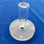 Custom Corrosion Resistant Polishing Punching Quartz Flange Tube Glass Pipe For Scientific Research for sale