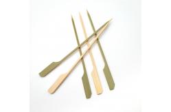 China 15cm bulk Green Bamboo Paddle Picks Sticks For Food supplier