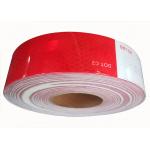 Vehicle Red White Retro Reflective Tape For Cars Self Adhesive Prismatic for sale