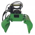 360 Rotating  Excavator Hydraulic Shear Stone Steel Grapple for sale