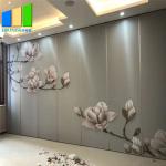 Sound Proof Partitions Sliding Mobile Restaurant Partition Wall Aluminium Components for sale