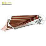 Balcony Aluminium retractable awning with rain chennel , aluminium retractable awning for sale