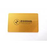 Eco Custom Printed PVC Cards With Silkscreen Gold Metallic Finish Serial Number Signature for sale