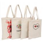 Nylon Handle 2 Line Sewing 18oz Canvas Grocery Bag for sale