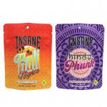 Smell Proof Soft Touch Mylar Bag 3.5g For Cookie Edibles Packaging for sale