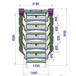 Galvanizing Meat Chicken Poultry Farm Cage Automatic Broiler Cage 272 Birds for sale
