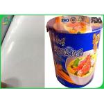 OBA Free One Side Coated Art Paper , 100% Virgin Jumbo Roll Paper For Ice Cream for sale