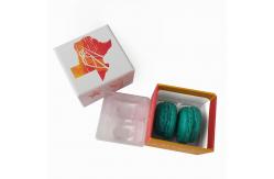 China Custom 2pcs macaron box cardboard cylinder packaging box paper packaging box supplier