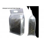 Flat Bottom Opaque Clear Resealable Stand Up Zipper Bag With Handle for sale
