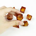 Stay up late Eyead plus yellow resin desktop game dice set dnd dice