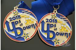 China Potter Running Metal Award Medals With Smooth Or Sandblasted Back Customized Shape supplier