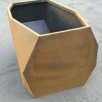 Customized Modern Style Rusty Corten Steel Pot For Minimal Maintenance Outdoor Flower Pots for sale
