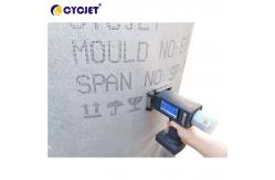 China DOD Expiry Date Printing Machine Inkjet 2 Lines For Concrete Structure supplier