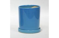 China Round Ceramic Pots Waterproof Fireproof for Plant Display supplier