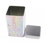 0.25mm Thickness Square Coffee Storage Tin Customized Color for sale