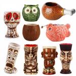 Creative Ceramic Tiki Mugs Hawaiian Cocktail Mug  Porcelain Beer Wine Mug Drinkware for sale
