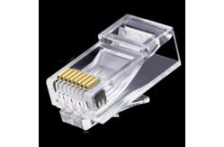 China Unshielded Round CAT6 Modular Plug 8 Position ZC-MP6-88UR 8P/8C supplier