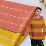Light And Comfortable Strong Durable Striped Knit Fabric For Casual Wear for sale