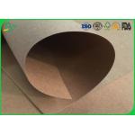 Water Resistant / Waterproof Brown Kraft Paper Roll 200gsm 250gsm For Packaging Box for sale