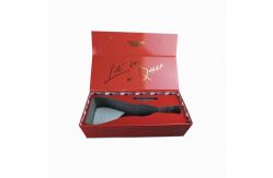 China Luxury Retail Lip Gloss Boxes Red Printed Custom Hole Insert supplier