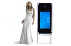 China RGB Dimmable Mirrored Photo Booth Roamer Mirror Touch Screen Photo Booth supplier