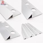 Polished White Aluminium Tile Trim 10mm Nickel Anodized King Edging for sale