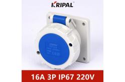 China IP67 3 Pole 16A Single Phase Panel Mounted Socket IEC standard supplier