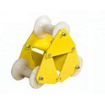 Electrical Power Three Wheel Cable Roller Guide Roller With Nylon Wheel for sale