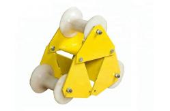China Electrical Power Three Wheel Cable Roller Guide Roller With Nylon Wheel supplier