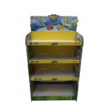 Advertising Cardboard Counter Display Flooring Racking POP Store Shelf Display for sale