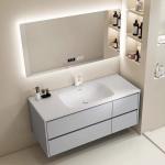 Modern Bathroom Vanity Cabinet Set Stone Slate Basin Customized Size
