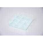 Luminous Green Aesthetic Desk Organizer , Clear Cosmetic Storage Organizer