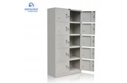 China 5 Tiers 10 Doors Knocked Down Structure Steel File Storage Locker supplier