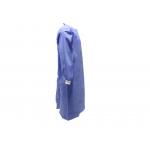 Unisex SMS+PE 53GSM Disposable Ultrasonic Seaming Gown With Ties