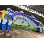 rainbow giant water slide with pool for sale